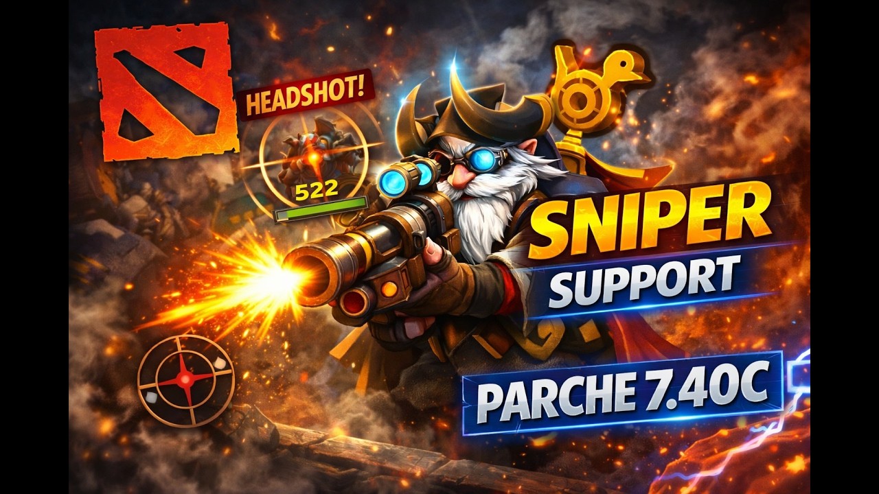 GG CON SNIPER SUPPORT 4 | DOTA 2 RANKED UE PARCHE 7.40c [Ep. #94]