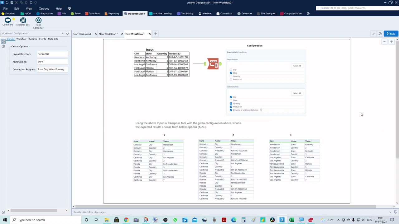 Alteryx Core Exam Sample Question