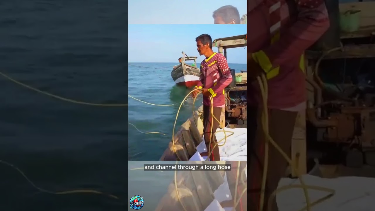 How Indonesian Fishermen Dive Using Compressors #fishing #dive