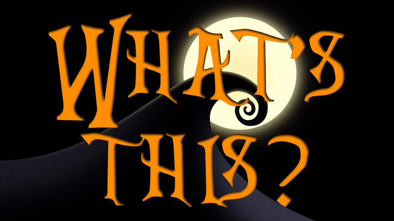 What's This backing track karaoke instrumental The Nightmare Before Christmas