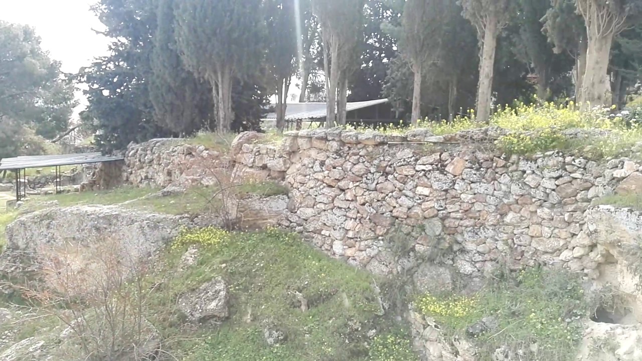 The shepherds' field, Bethlehem. The place where the angel was revealed to the shepherds