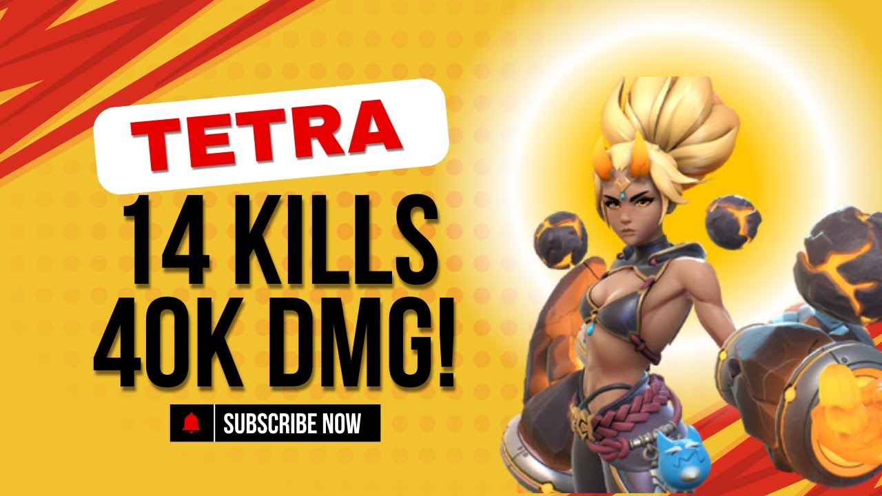 SUPERVIVE: New hero Tetra 14 kill 40k dmg ranked game!