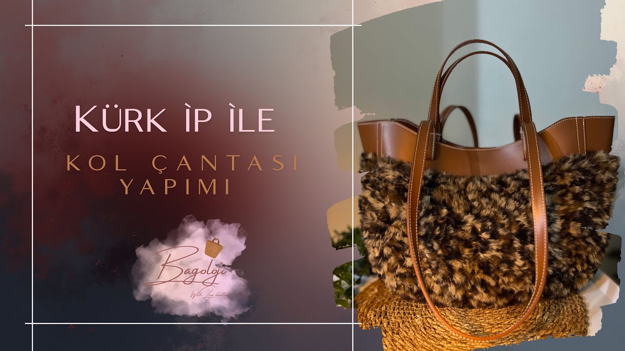 Adım Adım Kürk İp Kol Çantası Yapımı | Bir Günde Bitir, Hemen Kullan! 🧶 #çantayapımı #bagoloji