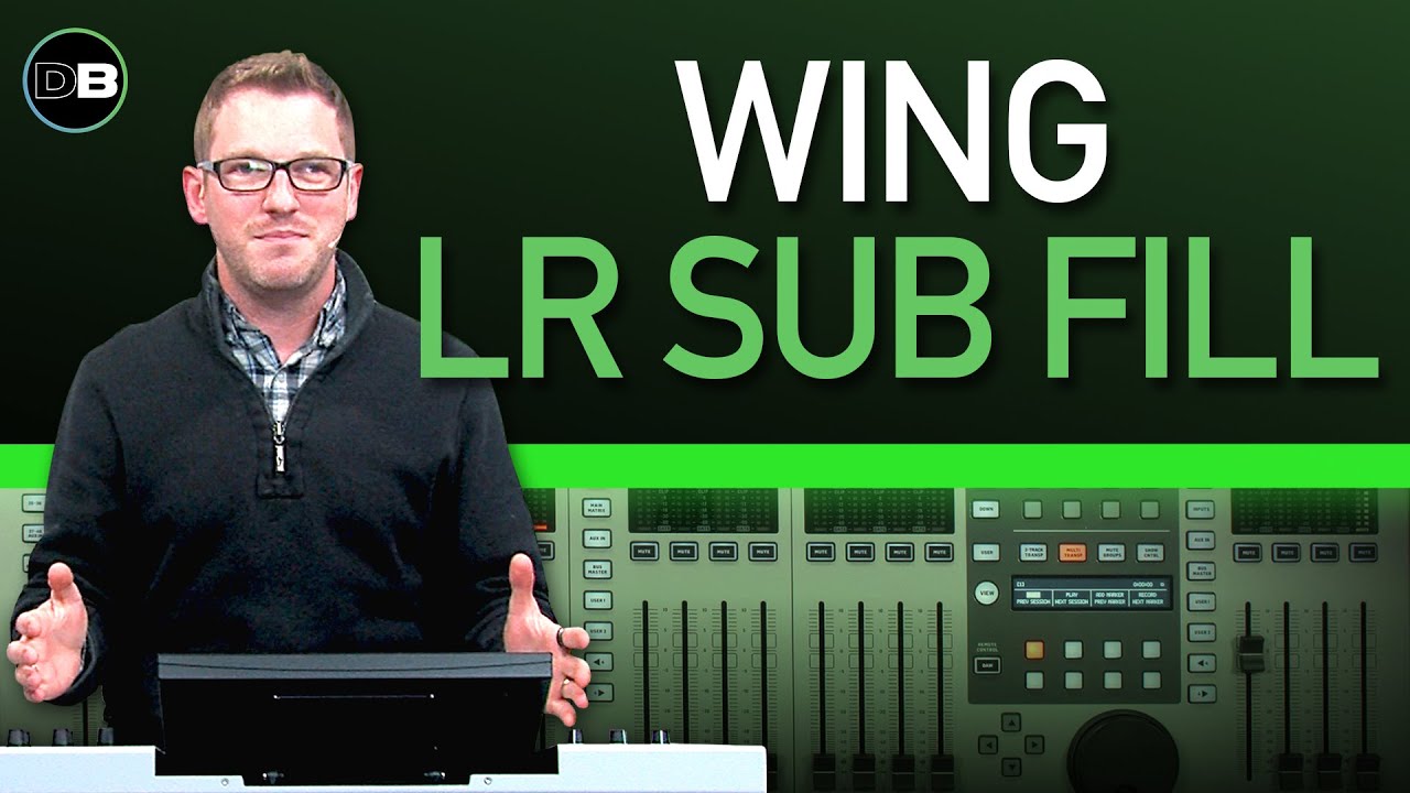 Настройка левого и правого сабвуфера на Behringer Wing