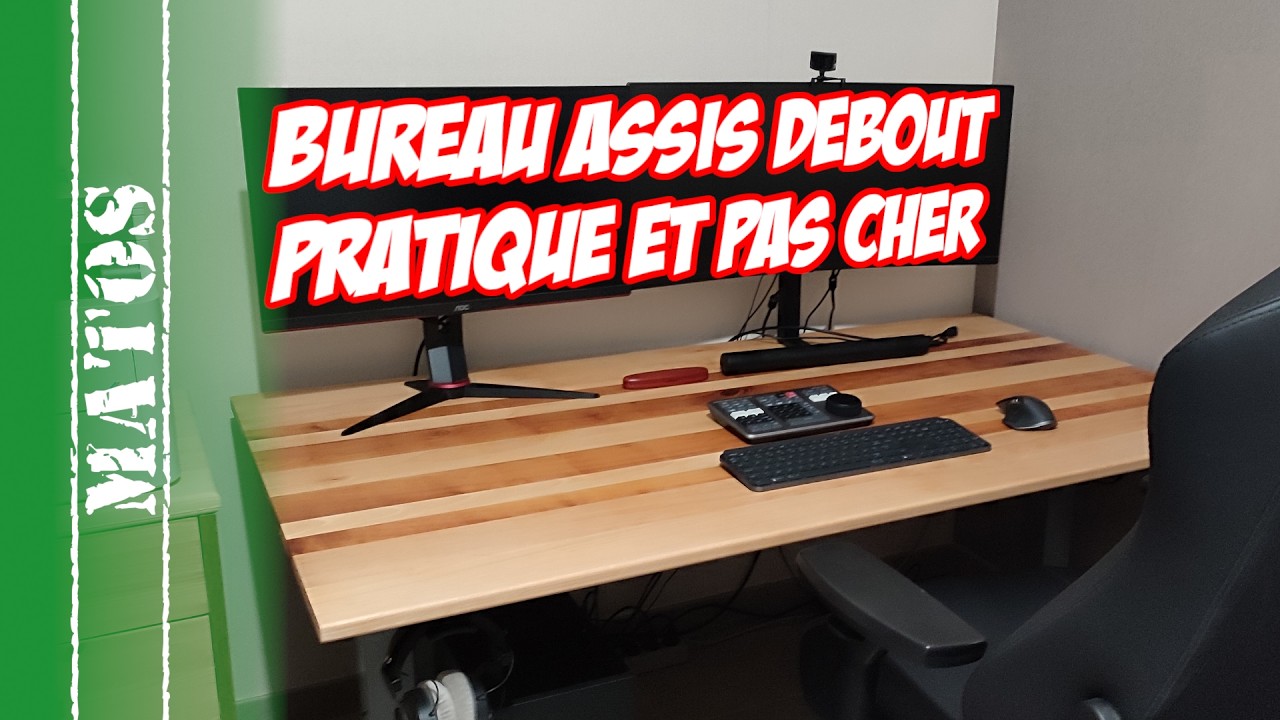 Un bureau assis debout qui préserve vraiment le dos et un plateau au toucher de peau - Flexispot E7