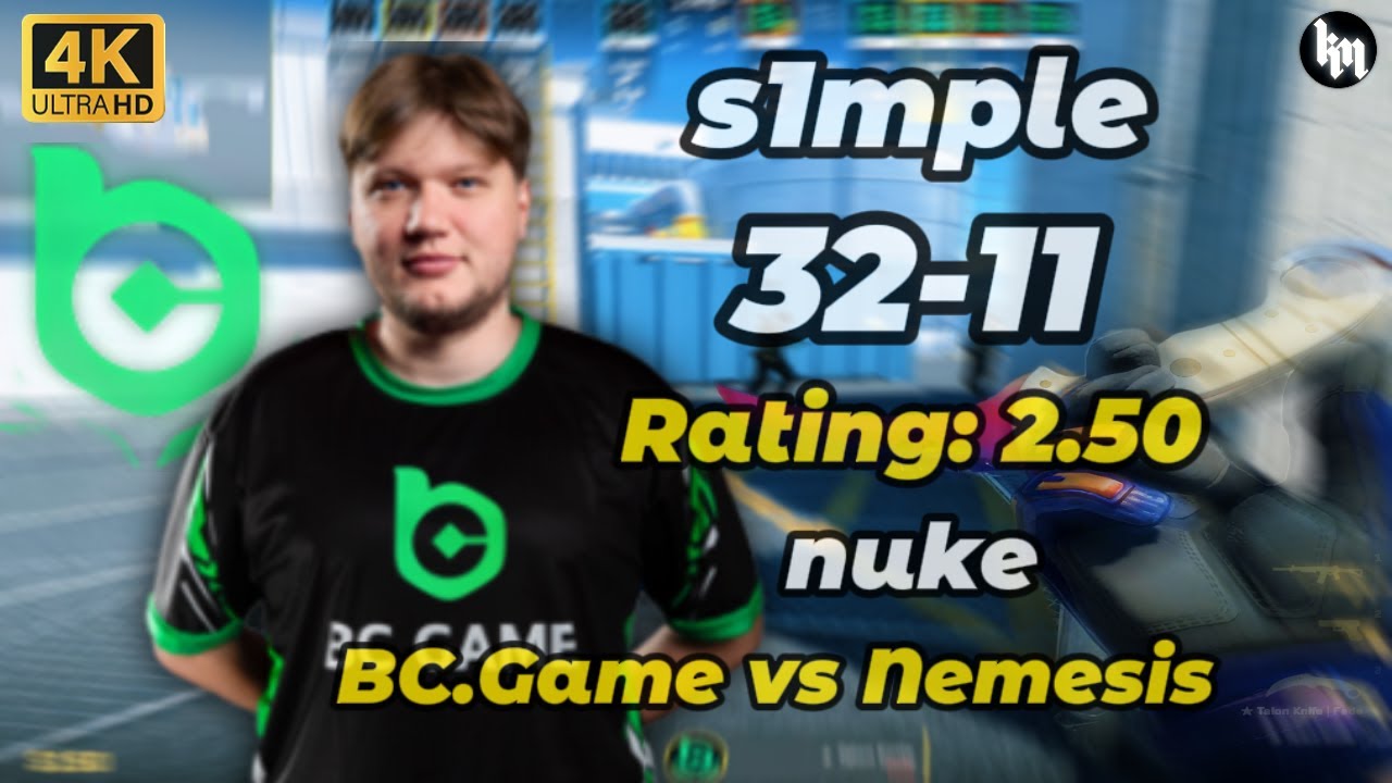 s1mple (32-11) Rating 2.50 (Nuke) | BC Gaming vs Nemesis IEM Rio 2026 Closed Qualifier #cs2 #s1mple
