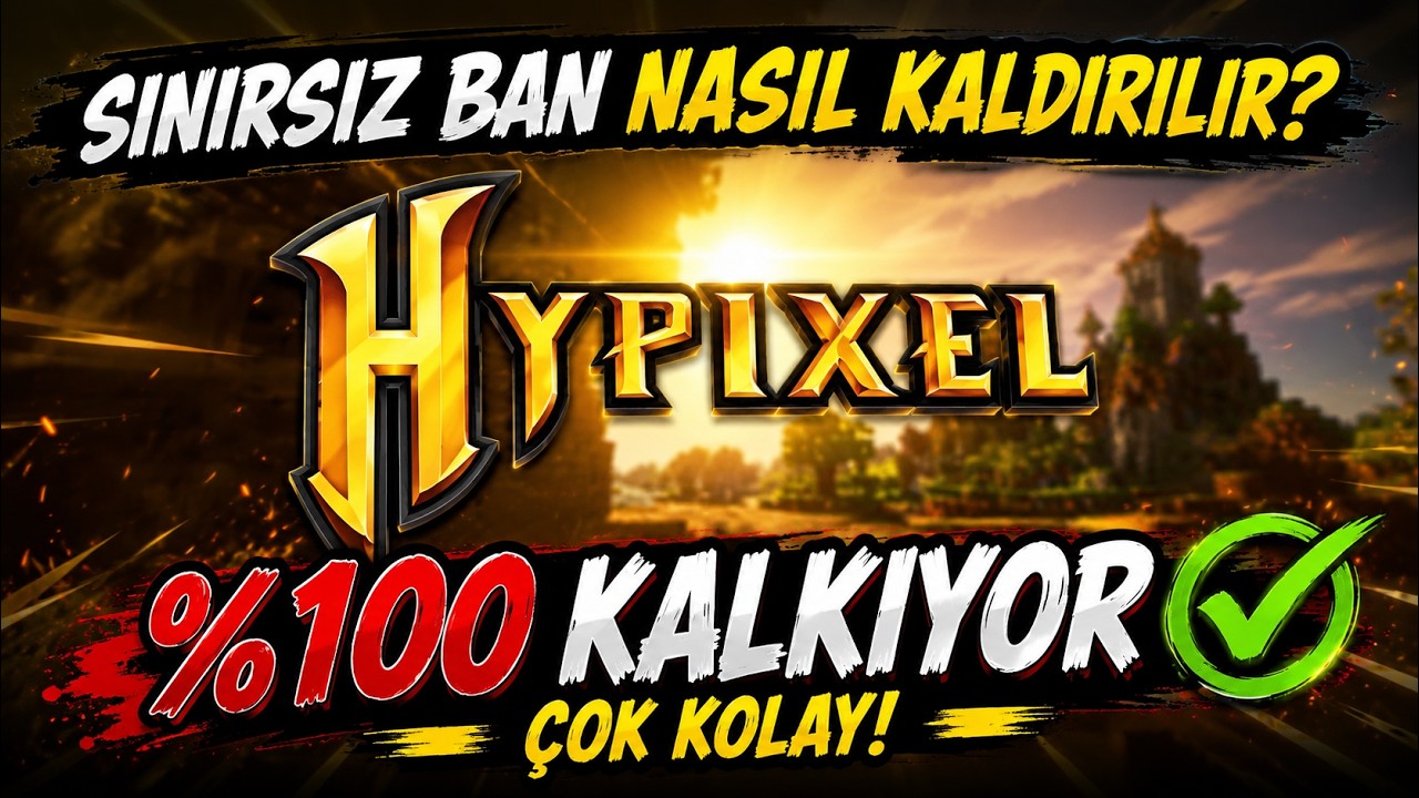 Hypixel Sınırsız Ban Kaldırma %100 Çalışıyor Çok Kolay!