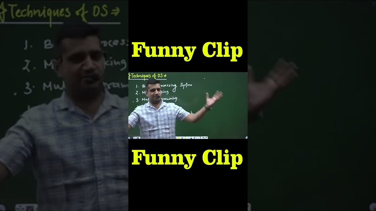 Funny Part of Operating System || By Shubham Sir