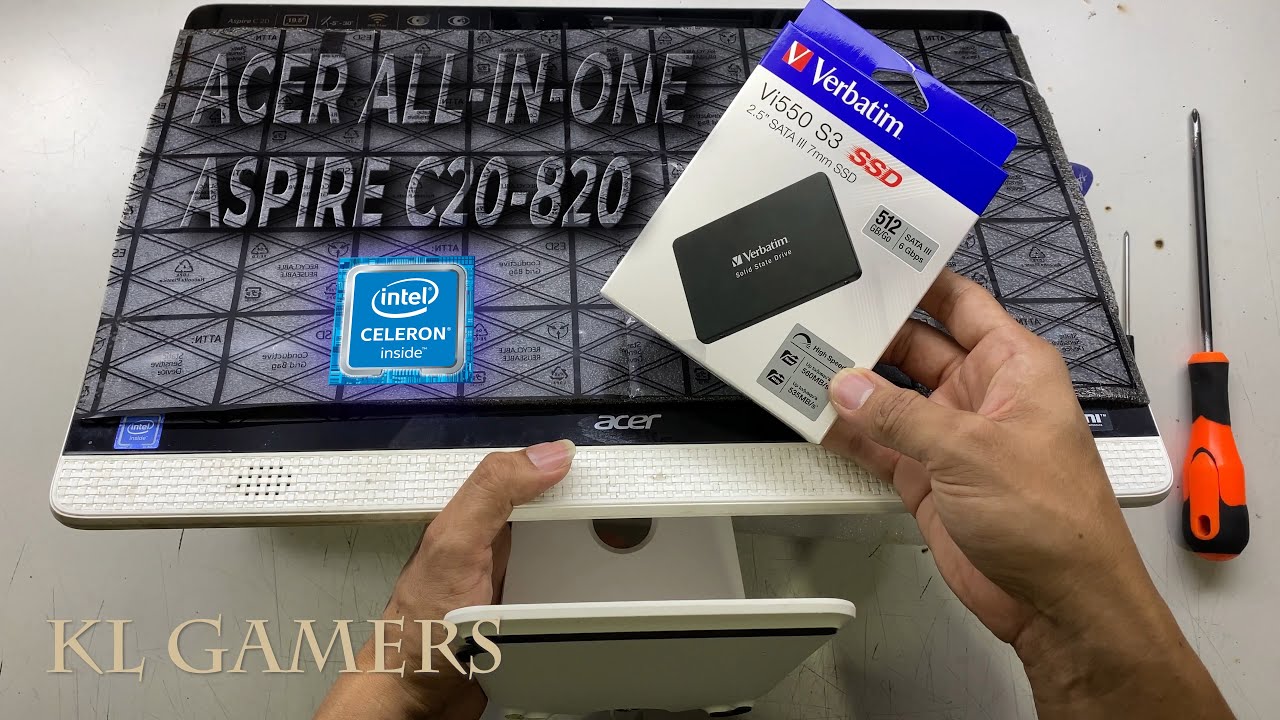 acer Aspire C20-820 intel Celeron ALL IN One PC Upgrade RAM SSD increase Speed