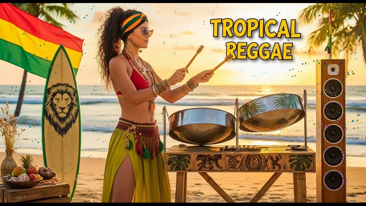 Calm Sunset Reggae  Lofi Island Sounds for Focus