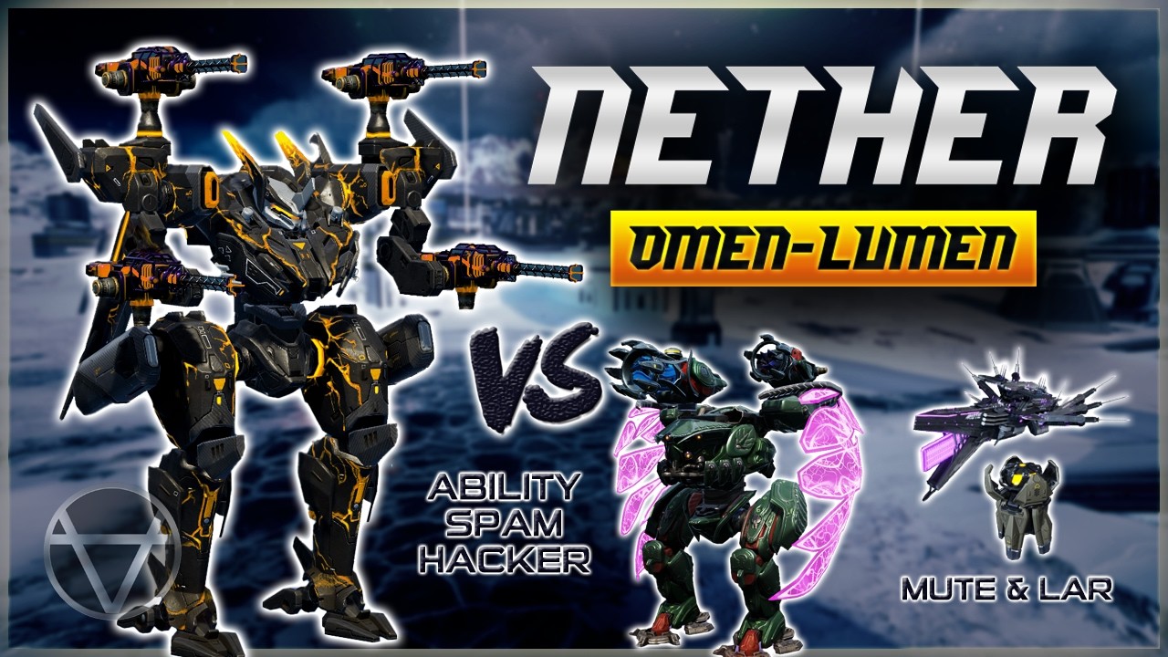 Усиленный NETHER ПРОТИВ хакера &mdash; с кораблем MUTE и дроном LAR | Геймплей War Robots