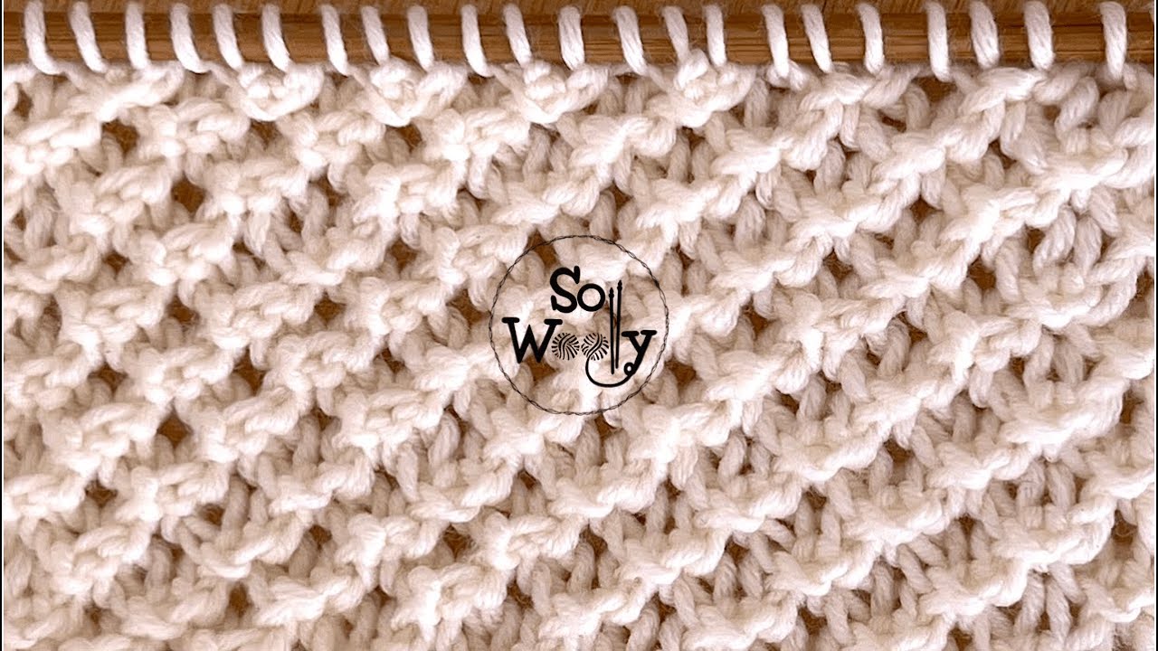How to Knit the Open Star Stitch Pattern... it's so cute! (4 rows only) - So Woolly