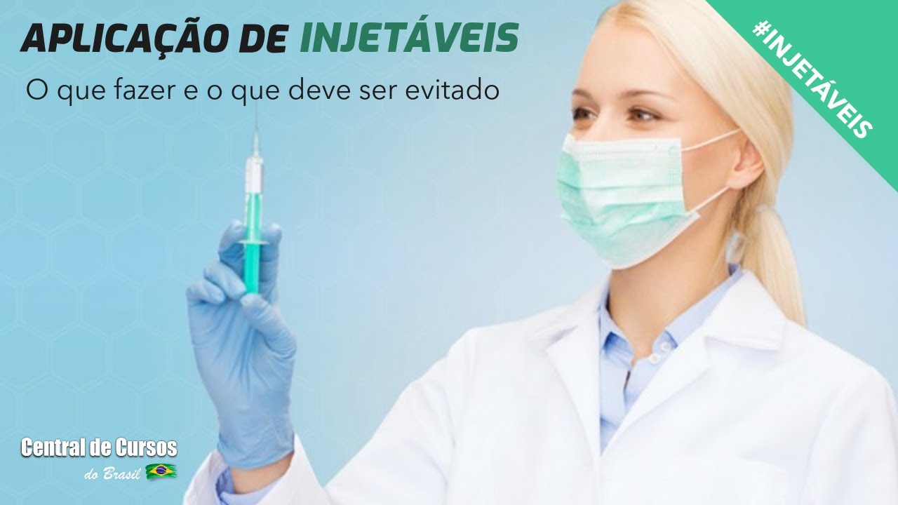 Curso de aplicação de medicamentos injetáveis. O que fazer e o que deve ser evitado