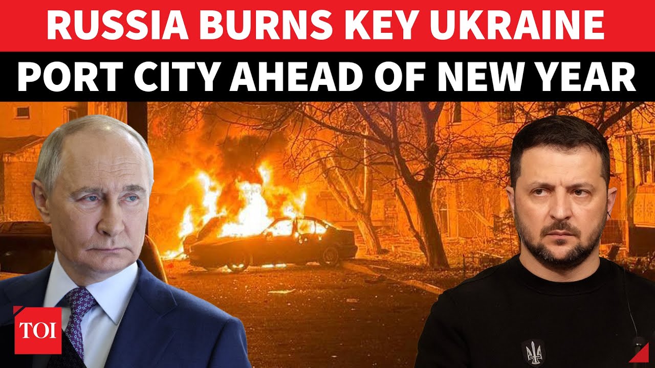 Putin&rsquo;s Men Torch Odesa In MAJOR Overnight Drone Strike Ahead Of New Year; 6 Injured Including Kids