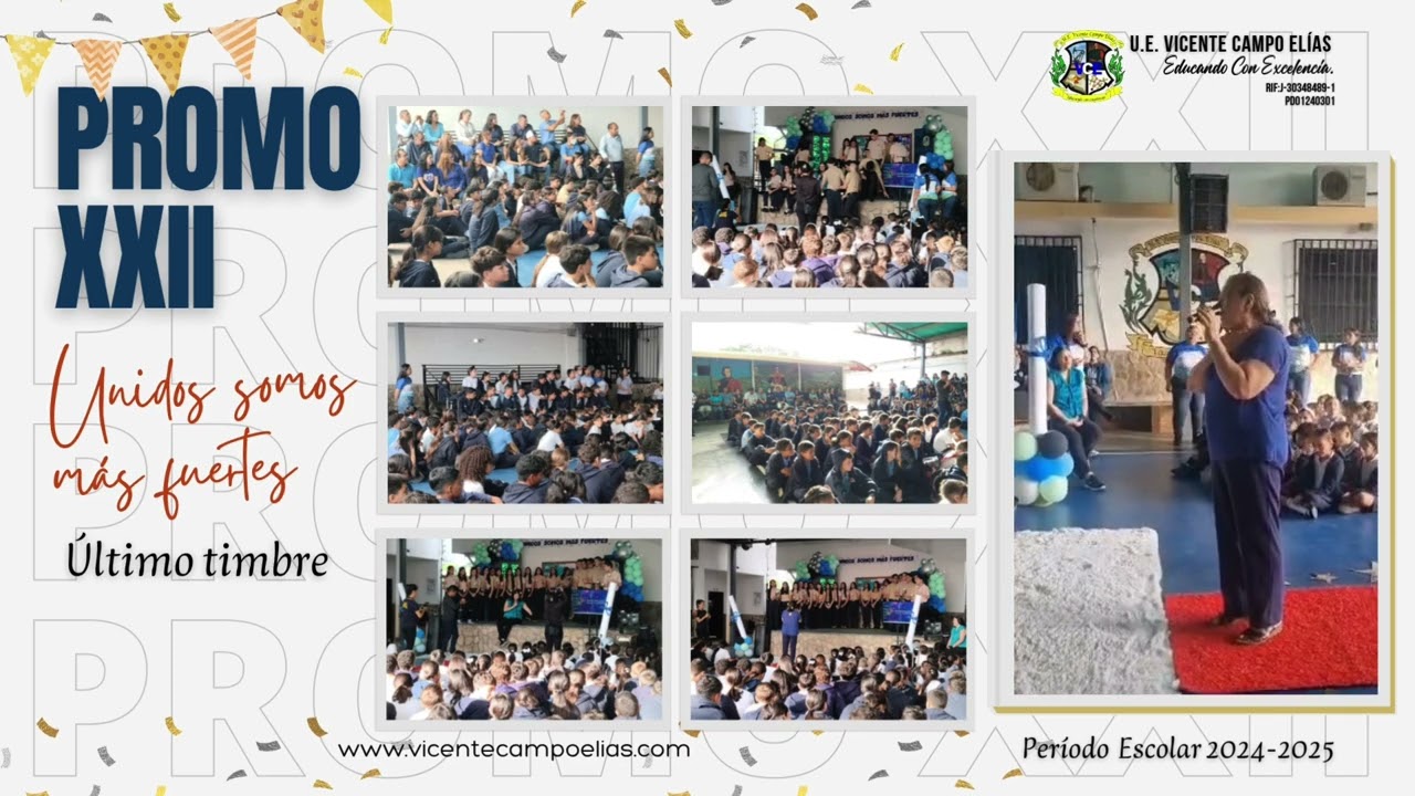¡Último timbre con la Promo XXII! 🔔 Año escolar 2024-2025