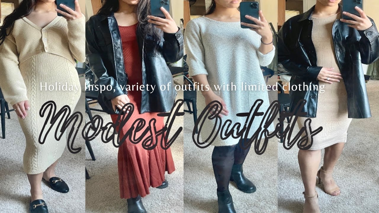 MODEST OUTFITS/LOOKBOOK | CHURCH, A NIGHT OUT, CASUAL| Modest Fashion and packing light!