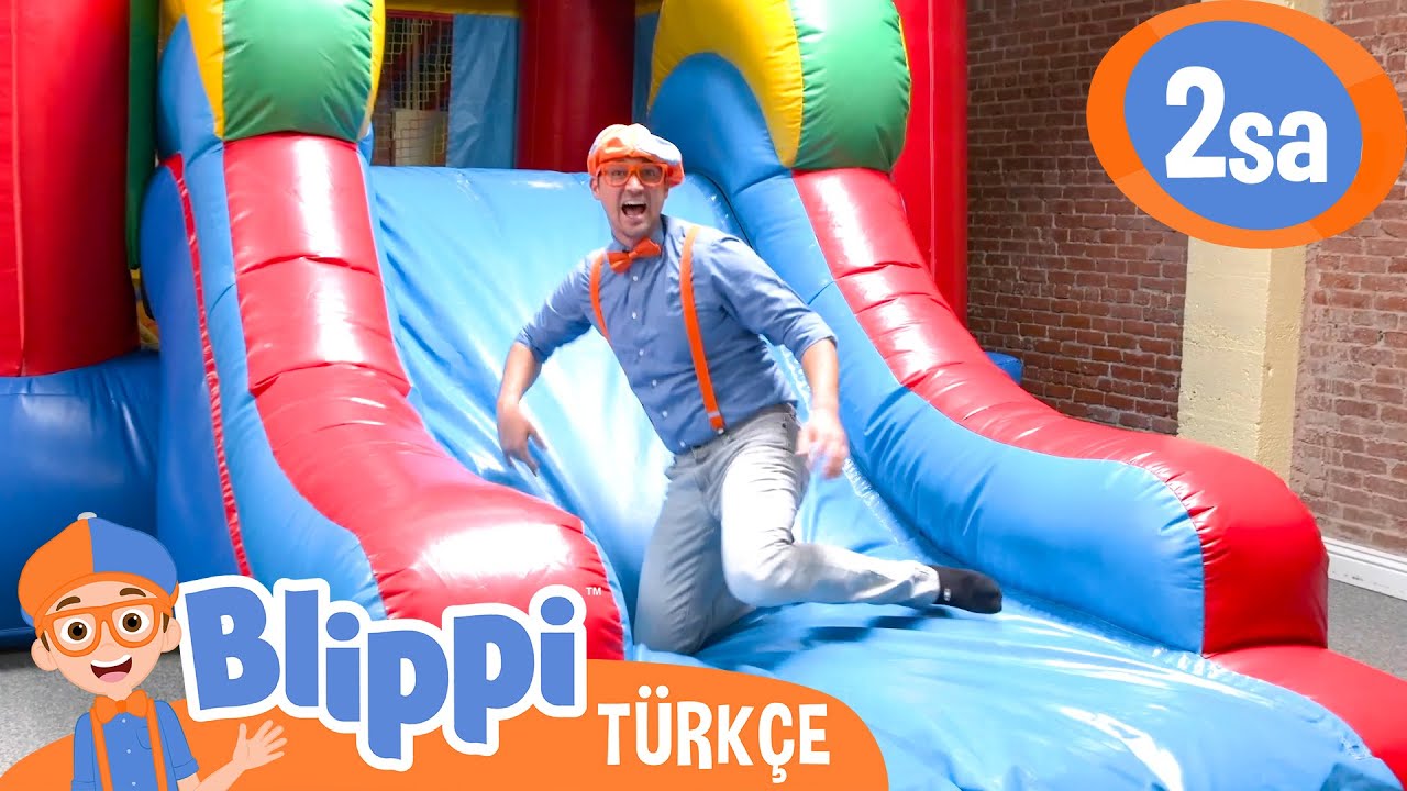Blippi Kapalı Bir Oyun Parkını Ziyaret Ediyor 😅 | Blippi Türkçe - Çocuklar için Eğitici Videolar