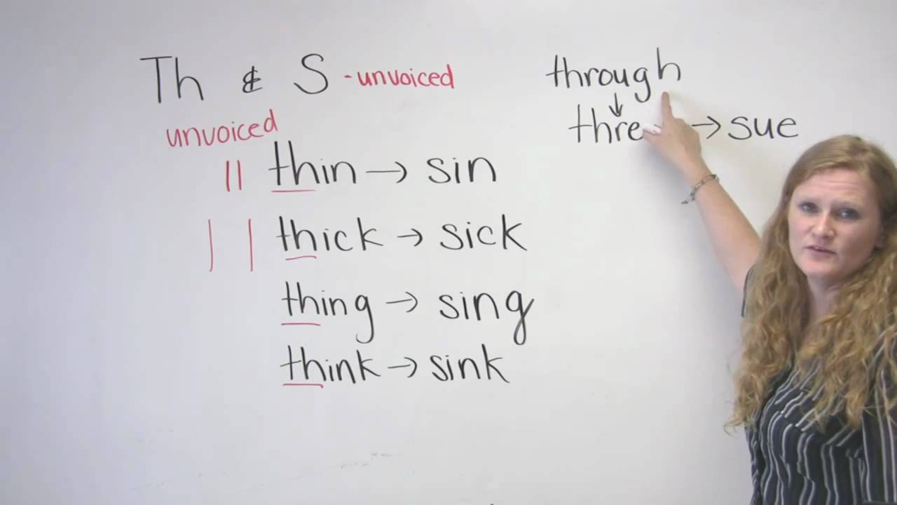 English Pronunciation - Th & S