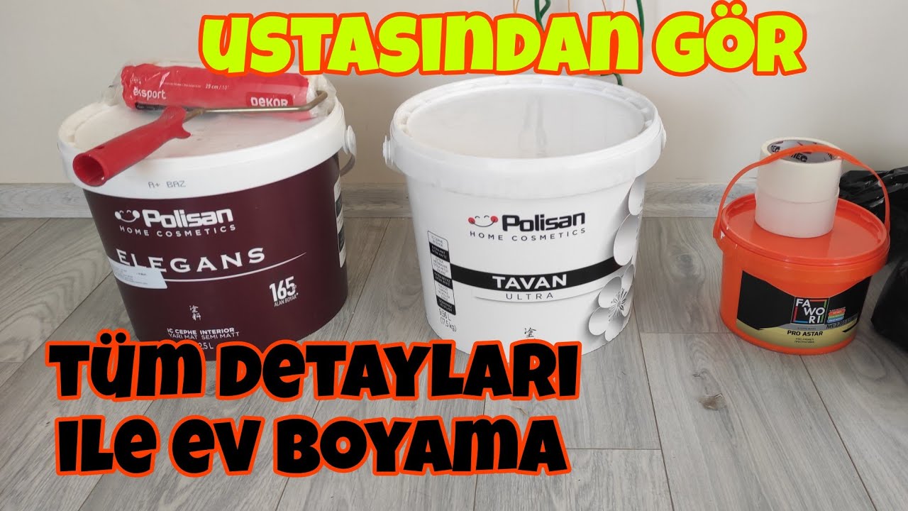 EV NASIL BOYANIR / DUVAR VE TAVAN NASIL BOYANIR / KENDİN YAP
