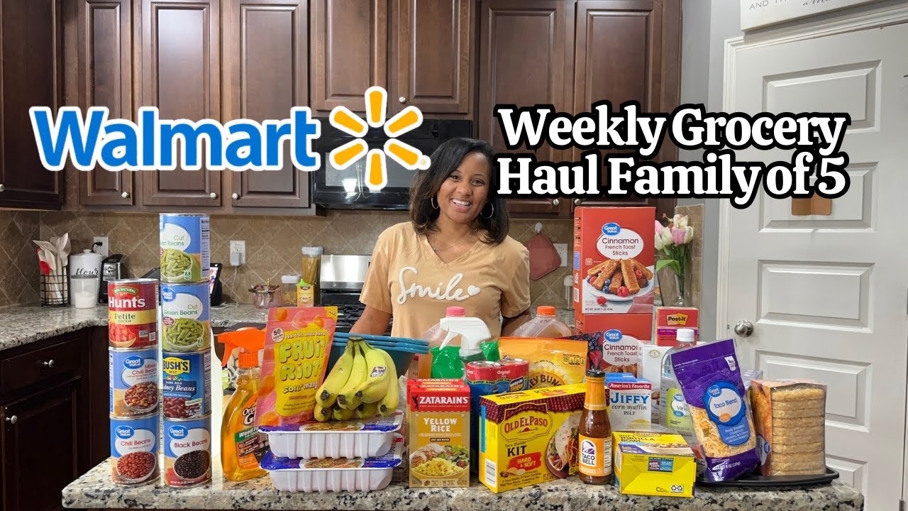 Еженедельный набор продуктов Walmart стоимостью менее 250 долларов | Как прокормить семью из 5 че...