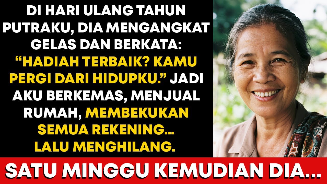 Di hari ulang tahun putraku, dia bilang hadiah terbaik adalah jika aku pergi dari hidupnya…