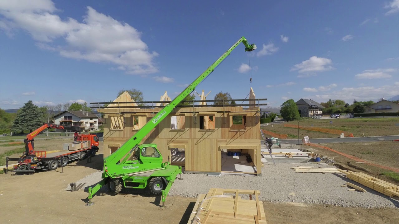 Maison bioclimatique en bois massif CLT à Seynod - Racinéo Construction Moderne Bois