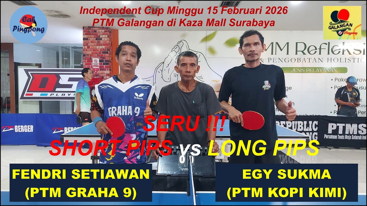 SERU !!! SHORT PIPS vs LONG PIPS, FENDRI SETIAWAN (Graha 9 Malang) vs EGY SUKMA (Kopi Kimi Sidoarjo)