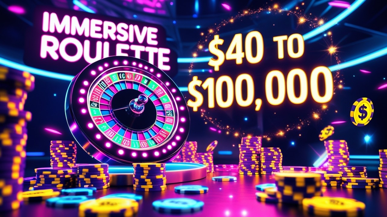 $40 TO $100,000 AT IMMERSIVE ROULETTE!