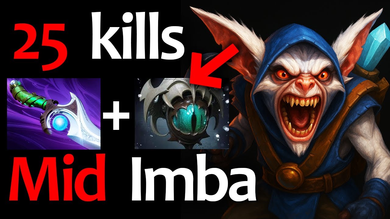 IMBA Meepo MID &mdash; 25 Kills Godlike Imba (Immortal) | Patch 7.39e #dota2