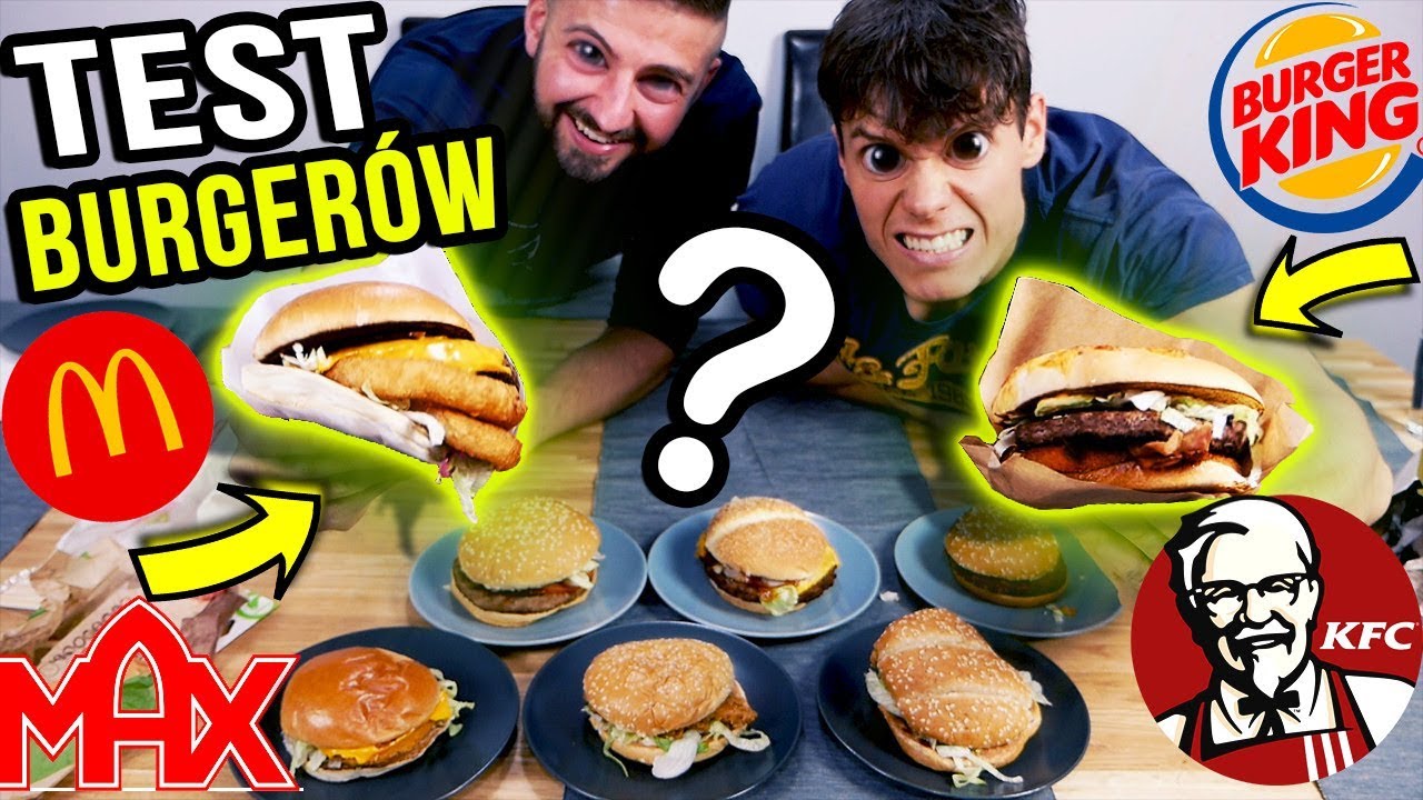 WIELKI TEST NAJLEPSZYCH BURGER&Oacute;W W POLSCE ! *+7.000 KCAL*