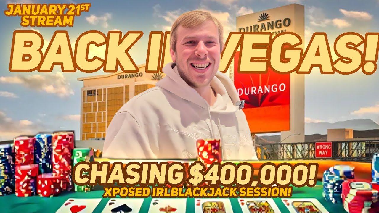Chasing $400,000! Big Battlle On an IRL Blackjack Table at Durango