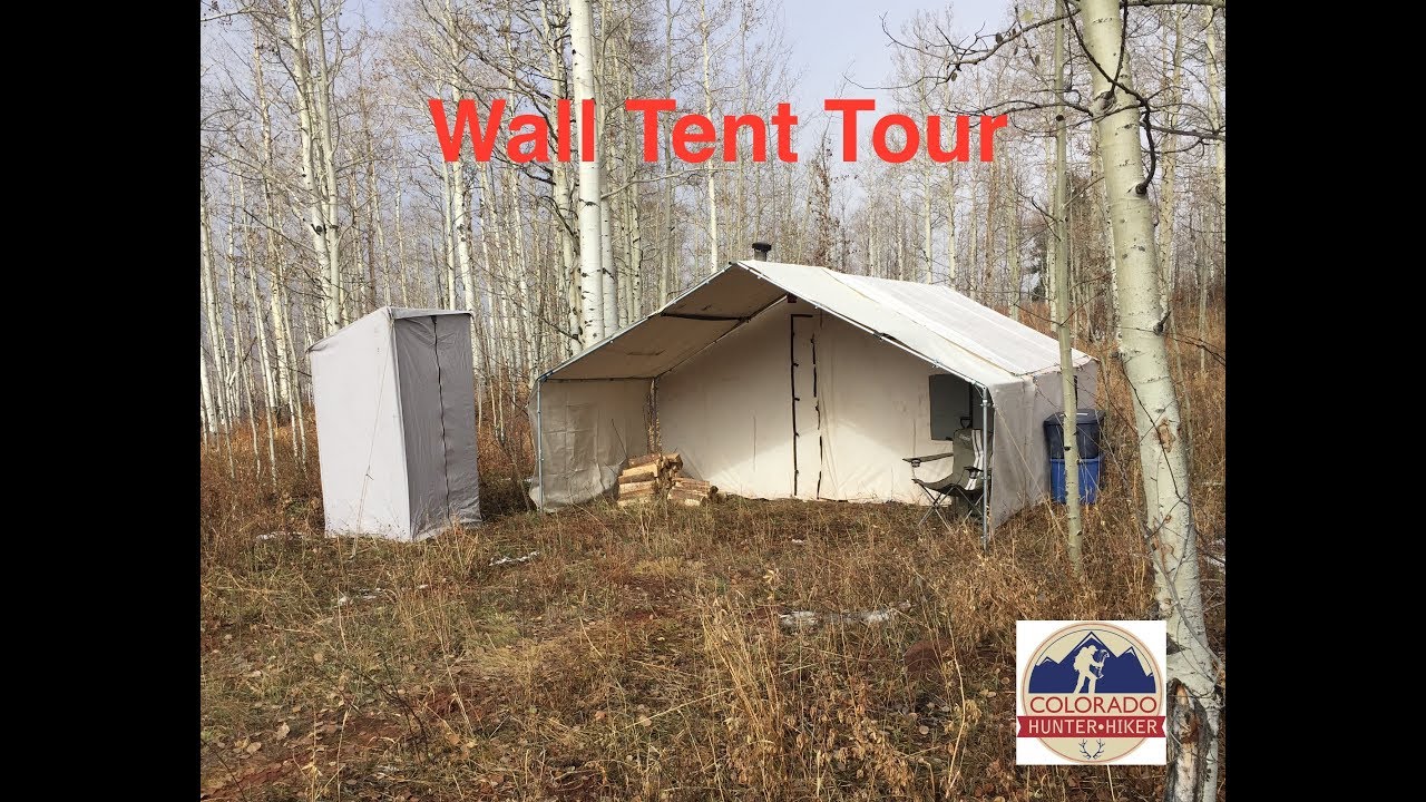 Wall Tent Tour - Deer Elk Hunting Camp Setup - Davis Tent