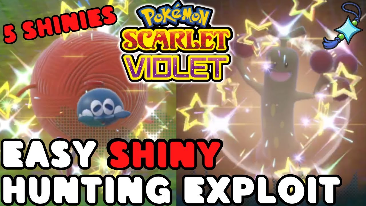 5 SHINY HUNTS Exploit for Pokemon Scarlet and Violet