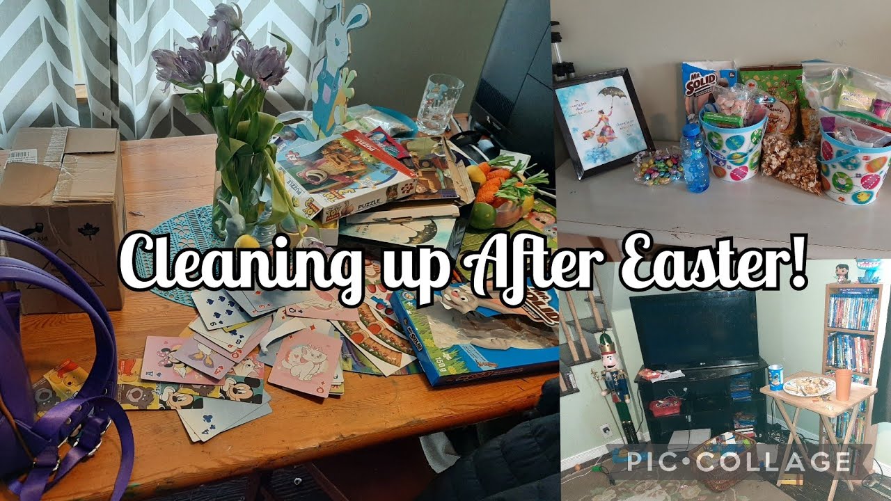 Cleaning Up After Easter/Long Weekend! Putting Easter Decorations Away!