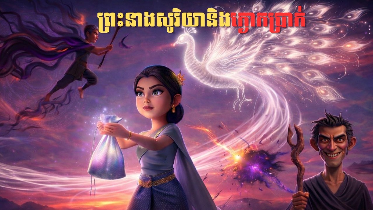 រឿងព្រះនាងសូរិយានិងក្ងោកប្រាក់ _3D Khmer Folktales and Legends