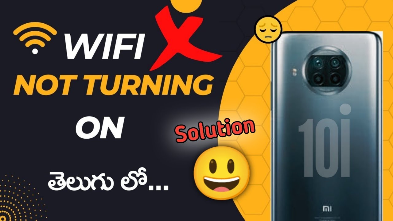 Wifi not turning on problem mobile in telugu II wifi not working in mi 10i