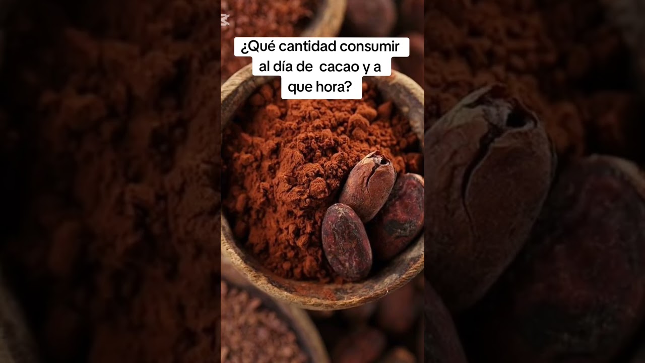 &iquest; Qu&eacute; cantidad consumir al d&iacute;a de cacao y aque hora? #ahijadero #salud #cacao #beneficios #saludable