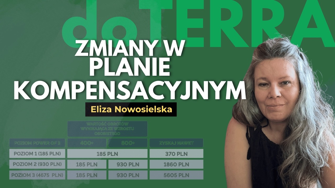Zmiany w planie kompensacyjnym doTERRA