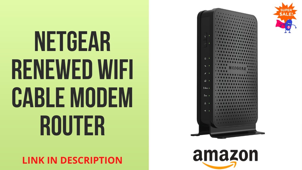 NETGEAR Renewed 3.0 WiFi Cable Modem Router - Amazon