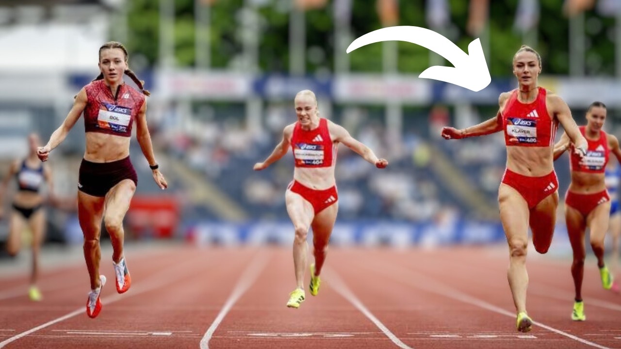 Lieke Klaver DROPS THE HAMMER On Femke Bol
