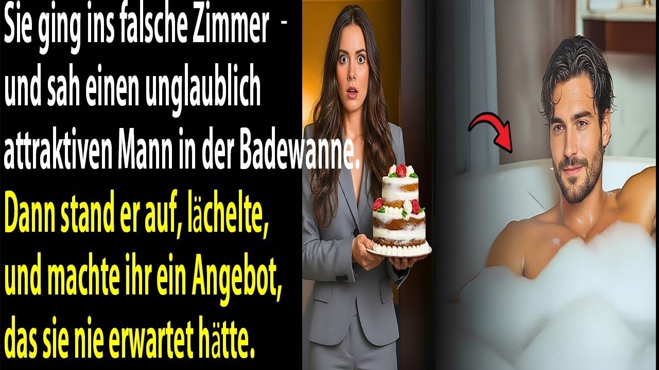 Sie ging ins falsche Zimmer – ein heißer Mann in der Wanne… dann sein Angebot. 🔥