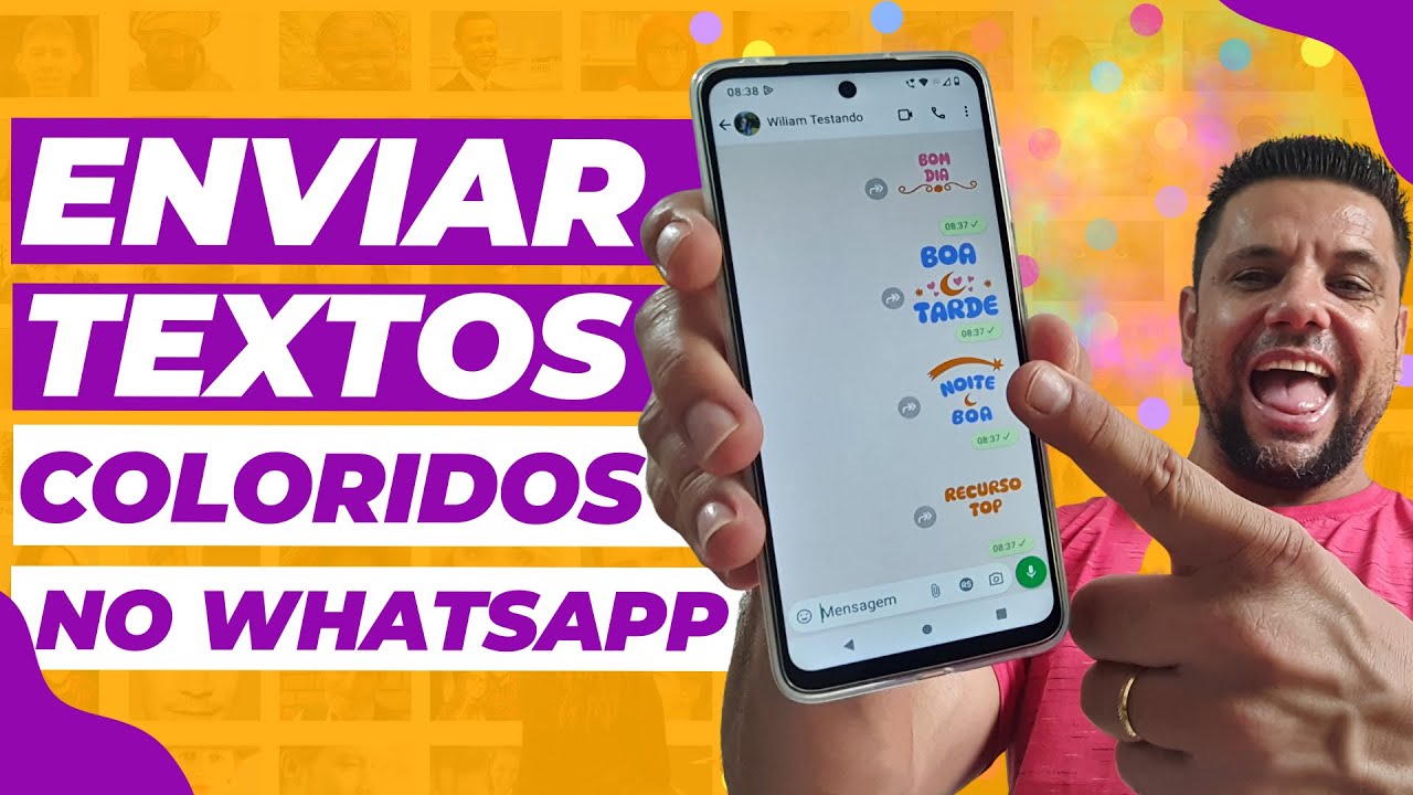 FUNÇÃO ESCONDIDA PERMITE ENVIAR TEXTOS COM LETRAS COLORIDAS NO WHATSAPP DO ANDROID
