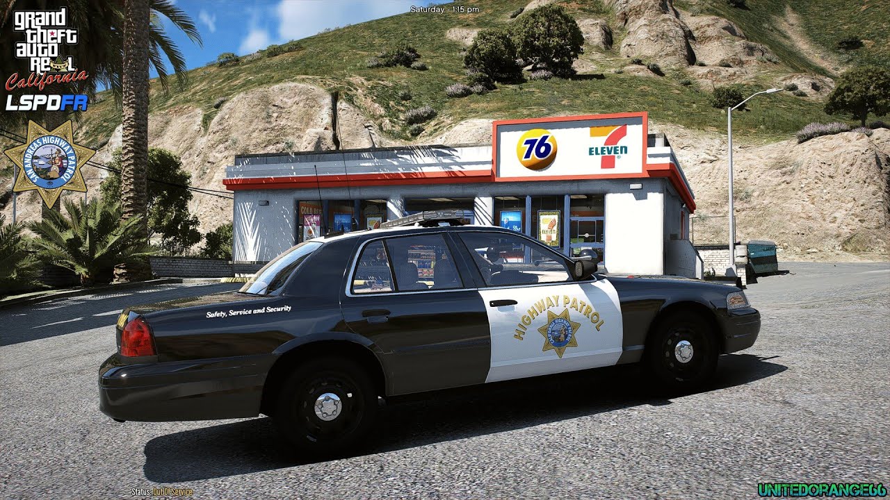 GTA V - LSPDFR 0.4.9🚔 - LA Revo - CHP - Дорожный патруль - Горячая погоня за Nissan Altima - 4K