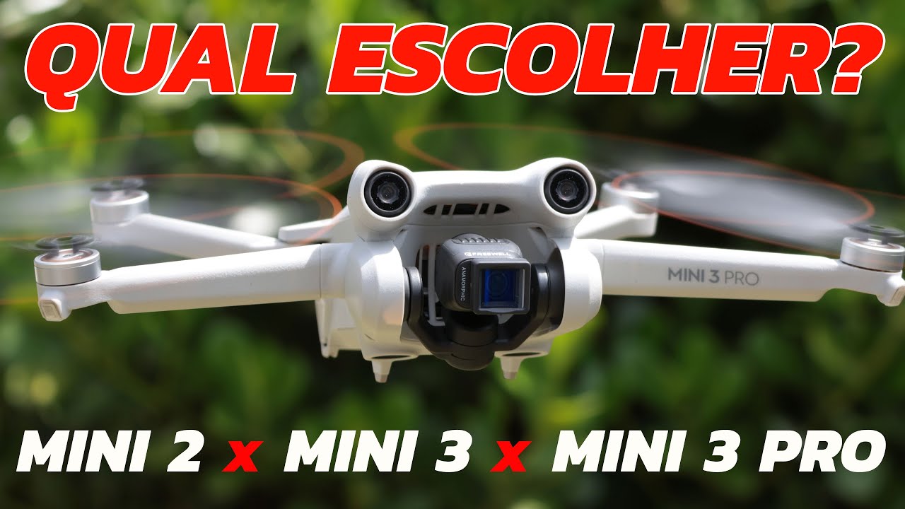 NOVO DJI MINI 3 compensa mais que MINI 2 e MINI 3 PRO? Qual o MELHOR DRONE da linha MINI? DIFERENÇAS