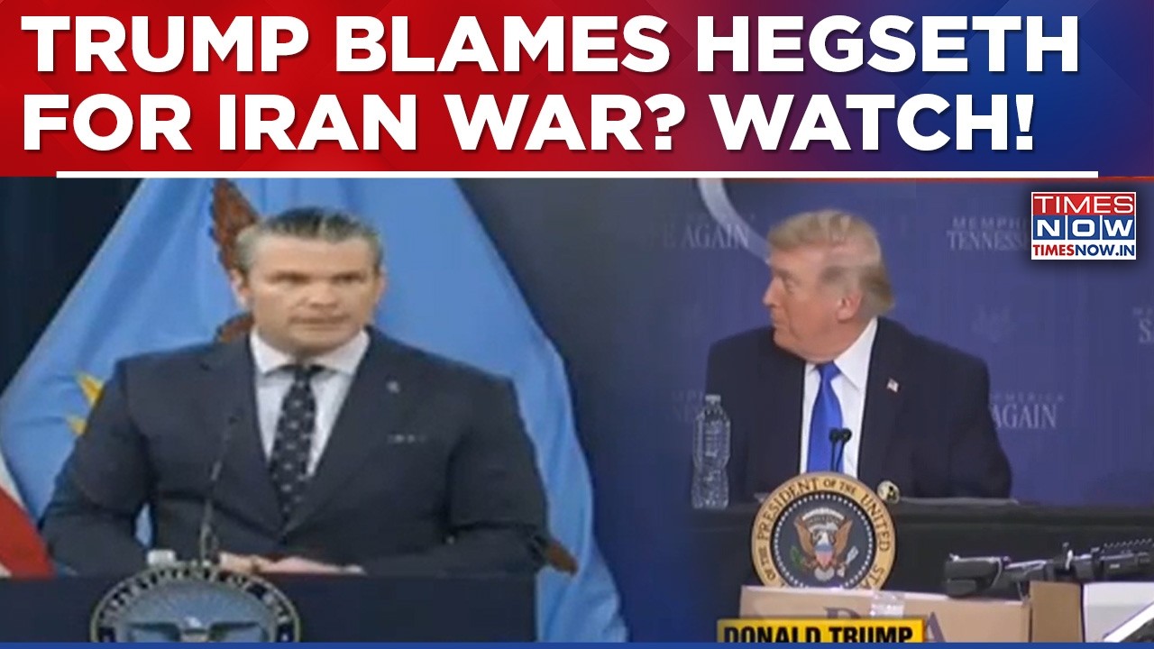 'You Said It...' Trump Blames Hegseth For Iran War? Watch US Prez Call Out US Defence Secy In Public