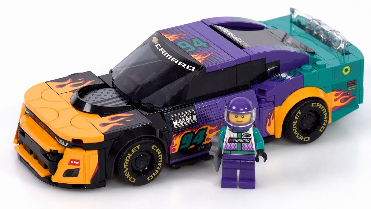 Обзор фаната LEGO Speed ​​Champions NASCAR Next Gen Chevrolet Camaro ZL1! Великолепная сборка, ва...