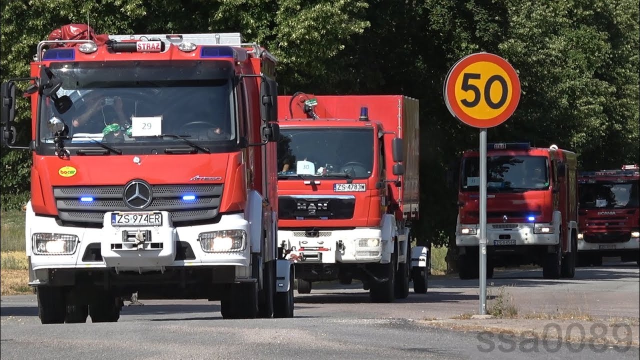 Polska brandbilar i Sverige (förstärkning till skogsbränder) [SE | 7.2018]