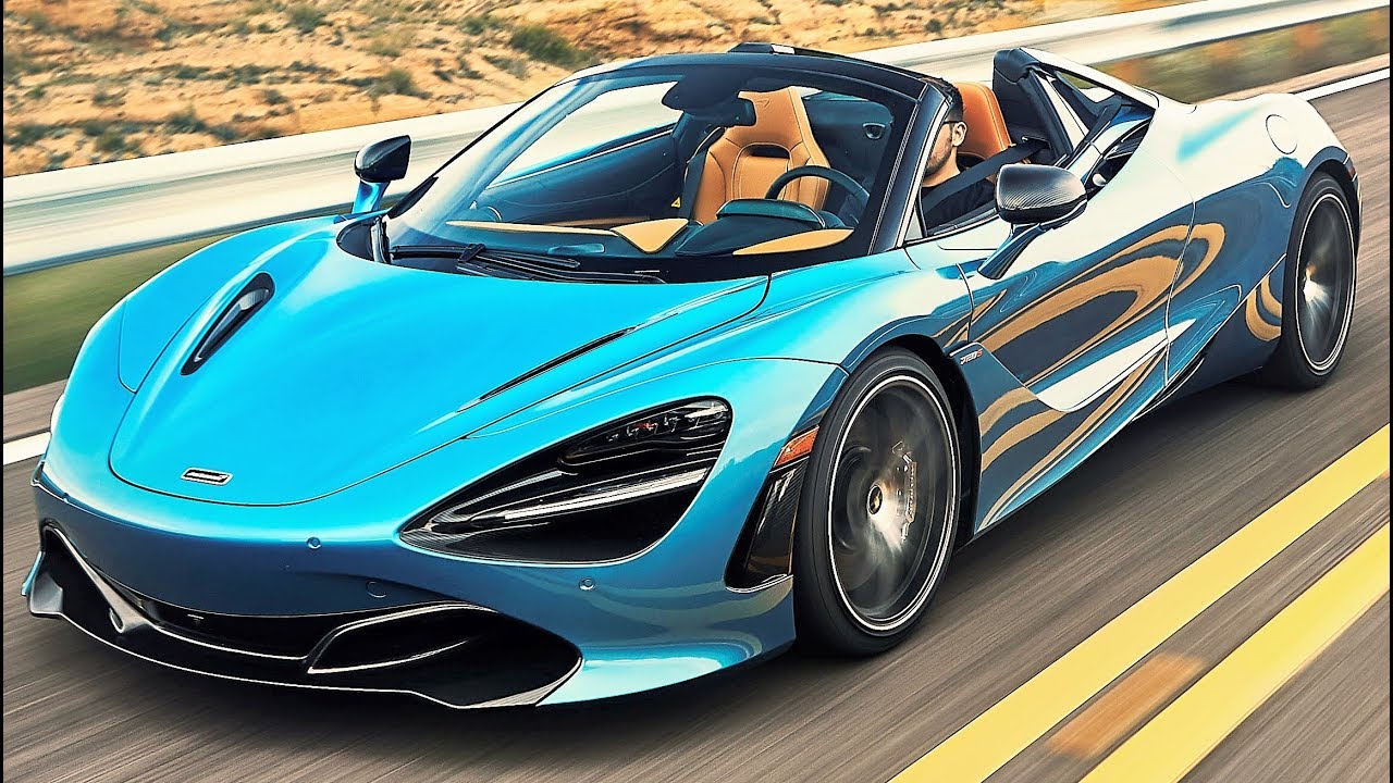 Blue McLaren 720S Spider - High-Performance Convertible Supercar