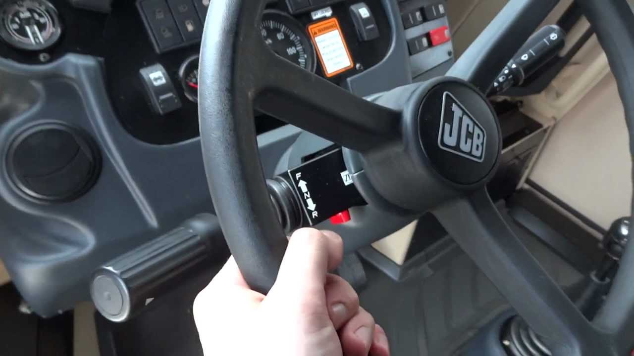 Military JCB HMEE. In cab
