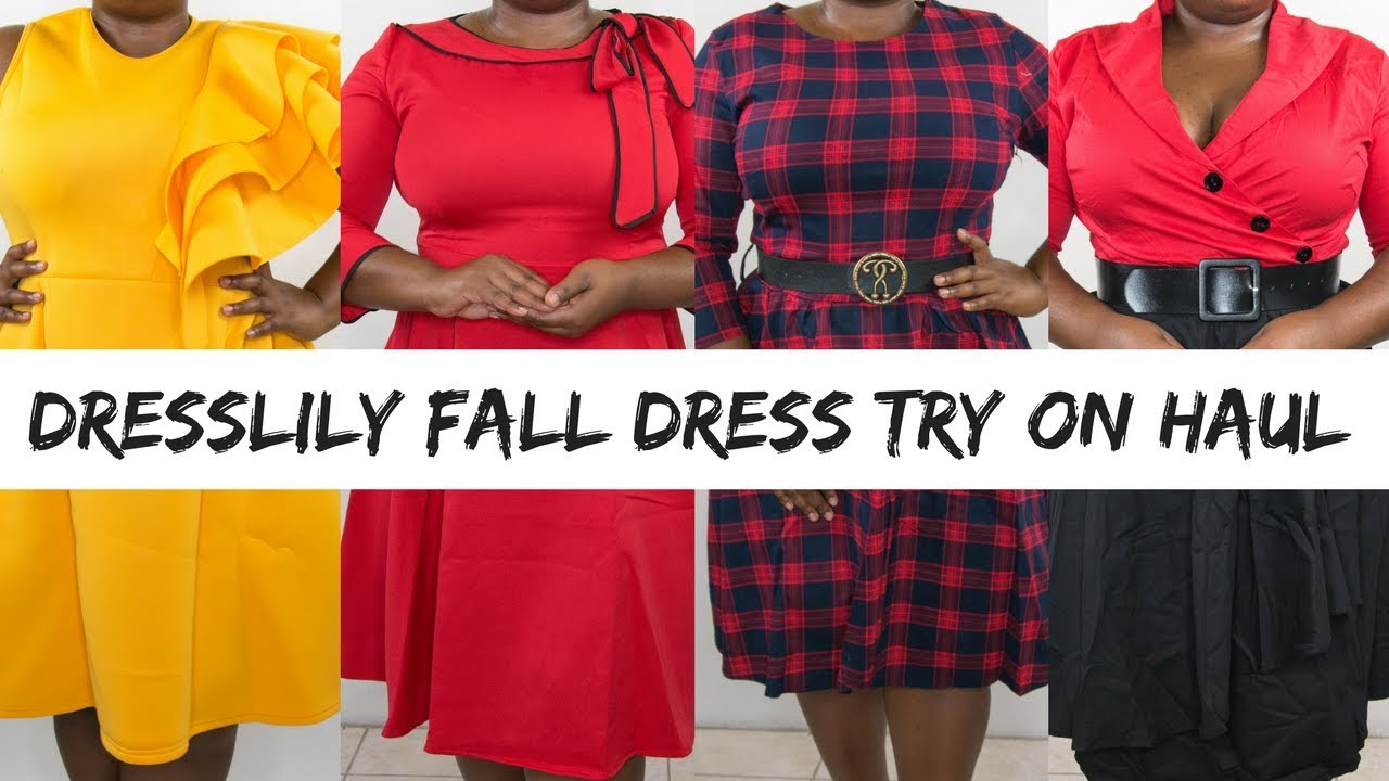 FABULOUS FALL DRESS ft. DRESSLILY TRY ON HAUL | PLUS SIZE